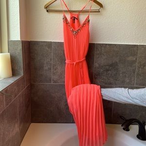 Victoria Secret vibrant flowing chiffon maxi dress